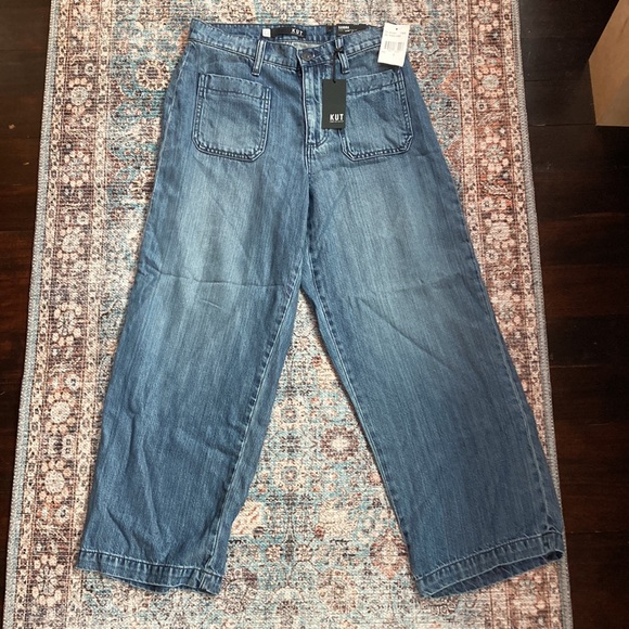 NWT Kut From The Kloth Sandra Crop Straight Leg Jeans Size 0 - Picture 4 of 4